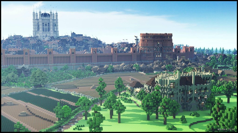Illustration for article titled Game of Thrones King's Landing recreated with baffling precision in Minecraft